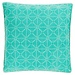 Linen & More Graphic Stonewash kussen groen 50x50cm