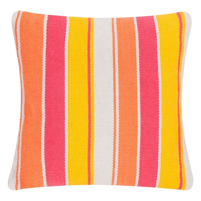 Linen & More Big Stripe kussen multicolor 50x50cm