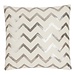 Linen & More Zigzag Sequin kussen gebroken wit 45x45cm