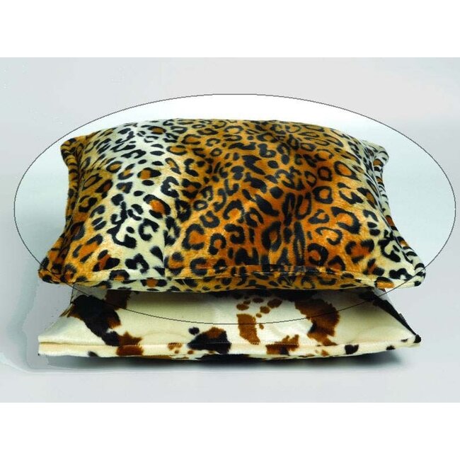 Linen & More Animal Velvet kussen bruin 47x47cm