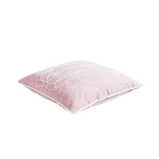 Linen & More Melissa kussen roze 45x45cm
