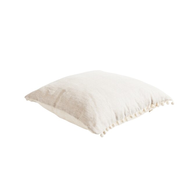 Linen & More Liz kussen beige 45x45cm