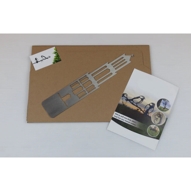 Siermetaal De Domtoren van Utrecht | 60 cm x 32 cm