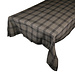 Linen & More Black Check Tafelkleed Textiel sage 140x300cm
