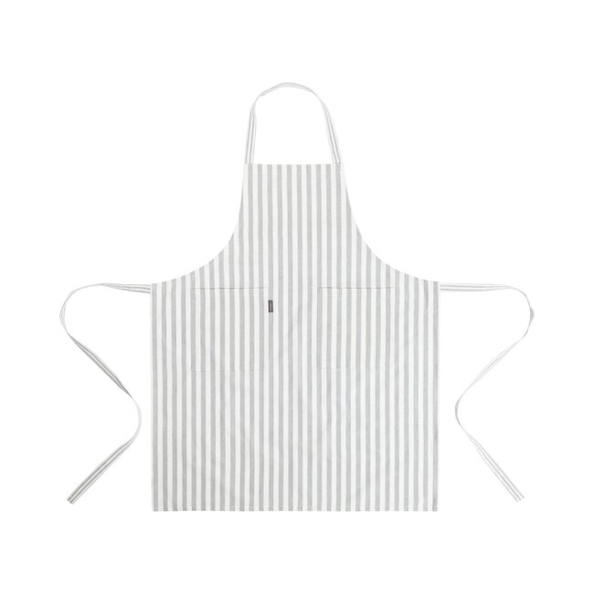 Linen & More Medium Fine Strpe Schort licht grijs 75x90cm