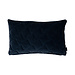 Linen & More Dayna Velvet kussen blauw 30x50cm