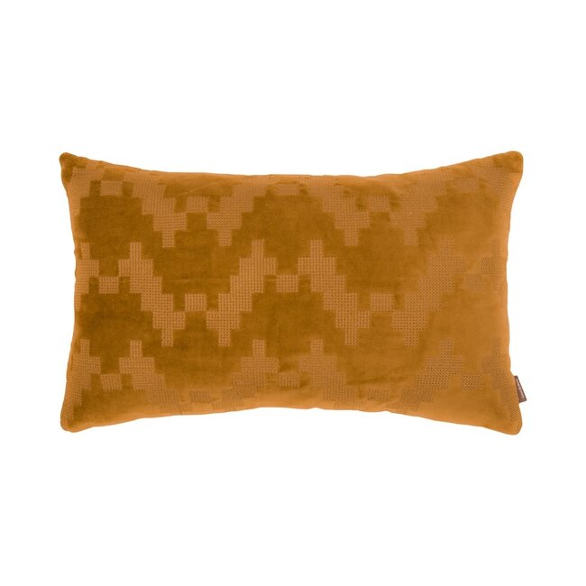 Linen & More Twisted Brooklyn kussen geel 30x50cm