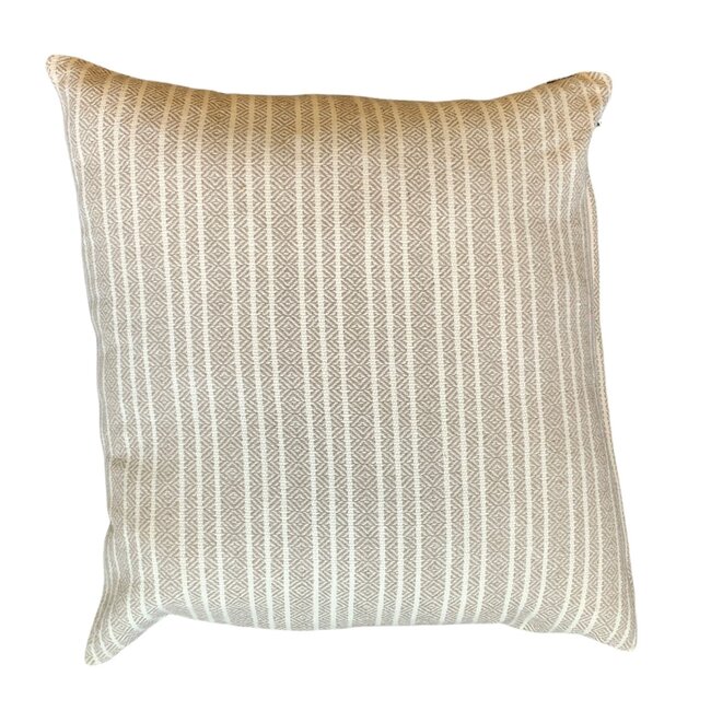 Linen & More Winford Graphic Wool kussen taupe 60x60cm