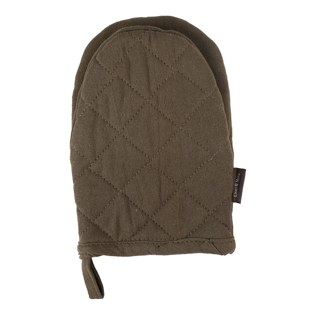 Linen & More Mini Jazz Ovenwant sage 14x20cm (set of 2)