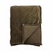 Linen & More Velvet Pintuck Quilted plaid taupe 130x170cm