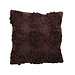 Linen & More Cushion Roses beads 45x45 brown