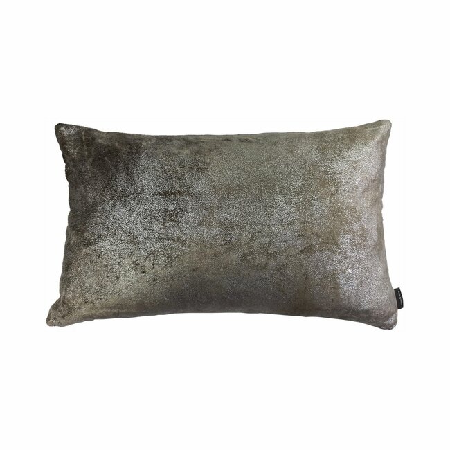 Linen & More Allover Foil kussen taupe 30x50cm