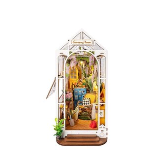 DIY Creations DIY Book Nook Boekensteun Garden House, Robotime, TGB06, 20,3x11x24,1cm