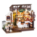 DIY Creations DIY Huisje Slow Life Café, Robotime, DG162, 25x15x19,5cm