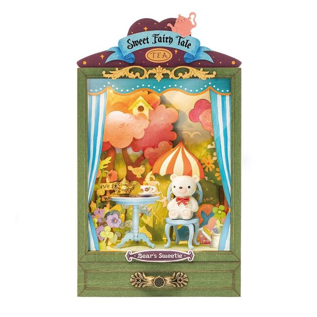 DIY Creations DIY Poppenhuis Bear's Sweetie, Robotime, DS024, 10,4x8,2x17,8cm