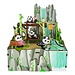 DIY Creations Muziekdoosje DIY 3D Houten Puzzel, Panda's Home, Tone-Cheer, TQ057, 13x10,3x13,8cm
