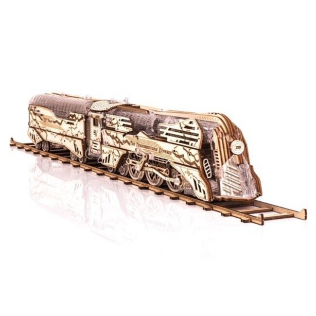 DIY Creations Veter Models Houten 3D Modelbouwpakket The Thunderstorm Express, AKV-06, 34,5x4,6x6,3cm