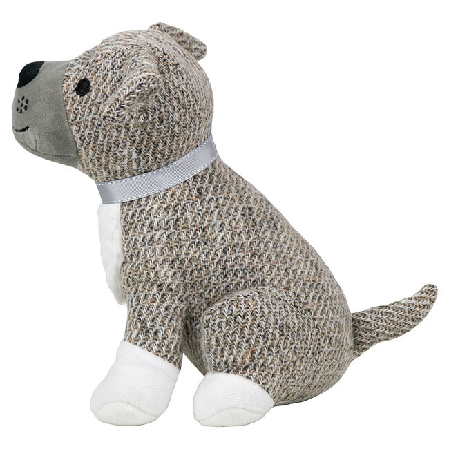 Mars en More deurstopper hond witte bef 25x21x26 cm