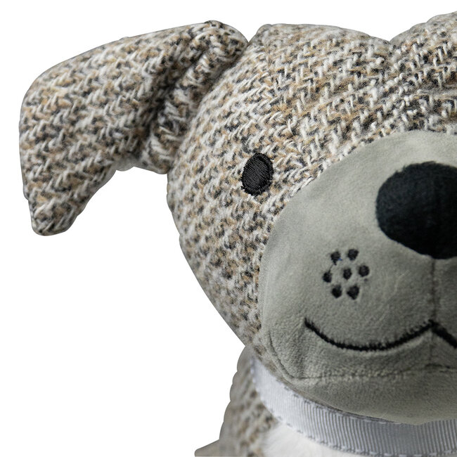 Mars en More deurstopper hond witte bef 25x21x26 cm