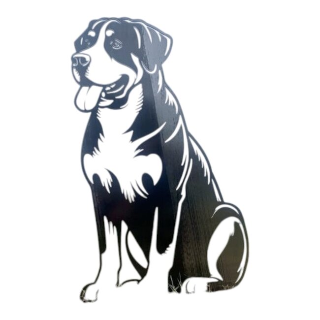 Siermetaal De grote zwitserse sennehond - Levensgroot