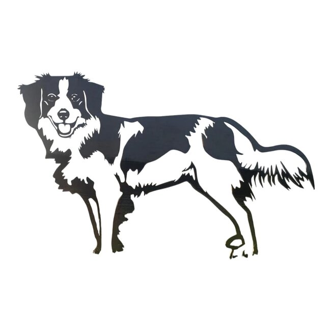 Siermetaal Tuindecoratie kooikerhondje-groot | 79.5 cm 70.2 cm