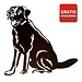 Siermetaal Tuindecoratie Labrador - Levensgroot | formaat 87.8 cm x 73.6 cm