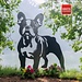 Siermetaal Tuindecoratie metalen Franse bulldog
