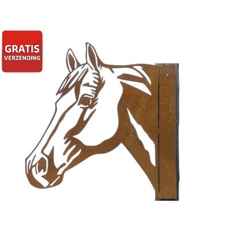 Siermetaal Tuindecoratie  Het paard 32.4cm x 32cm