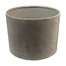HSM Collection Round Lamp shade - 32x32x24 - lightGrey - Velvet