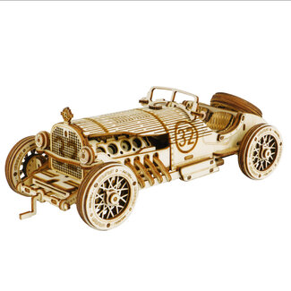 DIY Creations Houten Puzzel 3D Grand Prix Car, Robotime, MC401, 18,9x8x6 cm