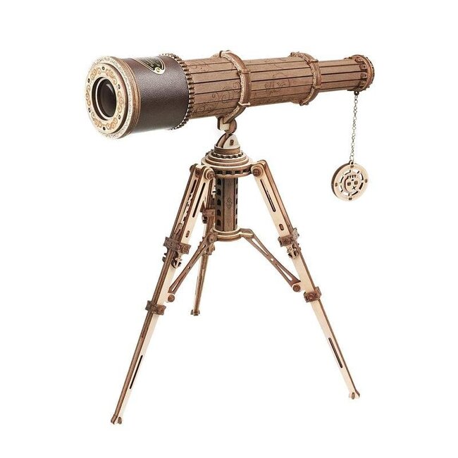 DIY Creations Houten Puzzel 3D Monocular Telescope, Robotime, ST004, 33x24x32,5cm