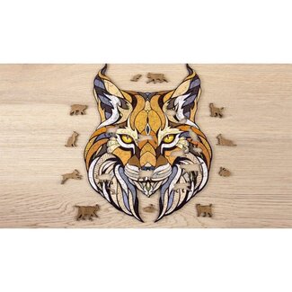 DIY Creations Eco Wood Art Houten Legpuzzel Lynx, 1089, 35x28x0.5cm Wooden Box