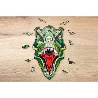 DIY Creations Eco Wood Art Houten Legpuzzel T-Rex Size M, 1942, 40x24,5x0,5cm