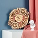 DIY Creations 3D Houten Puzzel Zodiac Wandklok, Robotime, LC601, 33,5x29,5x5,5cm