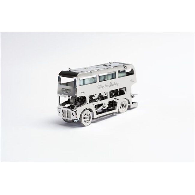 Time for Machine 3D Metalen Bouwpakket, Cute Double Decker, Time for Machine, T4M38028, 9x3x5,2cm