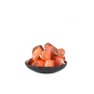HimaGlow  Himalaya Salt Dreams 10 Verlichte Himalaya Zoutkristallen met Marmerenschaal, 44321, Ø ca. 20 cm, H ca. 4 cm