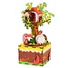 DIY Creations Muziekdoos Hout DIY 3D Puzzel Tree House, Robotime, AM408, 11,6×11,5×19,5 cm