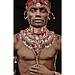 MONDiART Gobelin geweven wandtapijt 80/120 Samburu Man Zwart WH1768 Uitgerekt