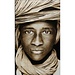 MONDiART Gobelin geweven wandtapijt 75/125 Toeareg Boy Mali WH1708 Uitgerekt