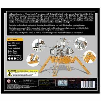 Time for Machine Coach House 3D Metalen Bouwpakket Lunar Lander, CHP0020,