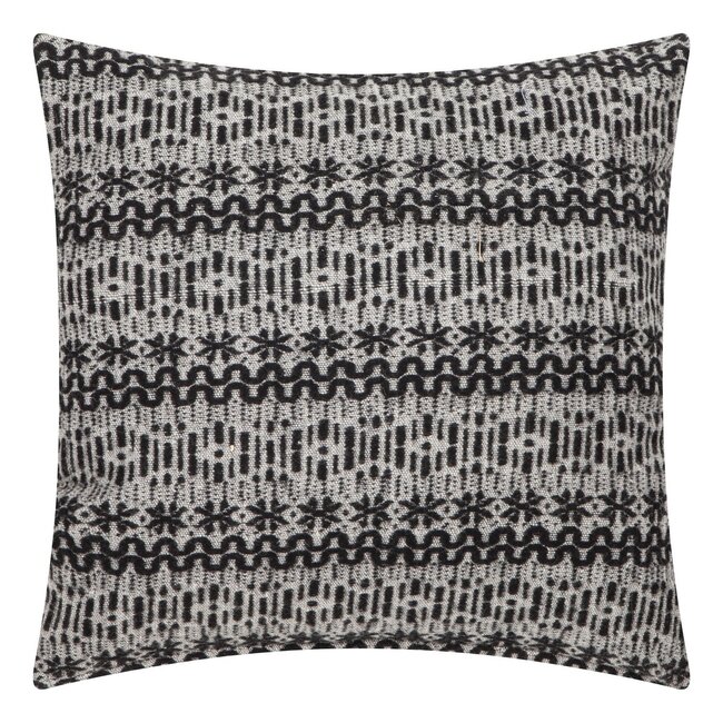 Linen & More New Nordic kussen zwart wit 60x60cm