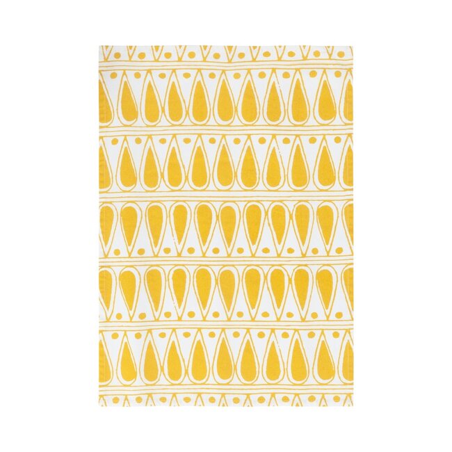 Linen & More Drop Keukenhanddoek geel 50x70cm (set of 3)