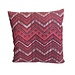 Linen & More 1340956 Kissenhuelle Zigzag bordo 50 x 50 cm
