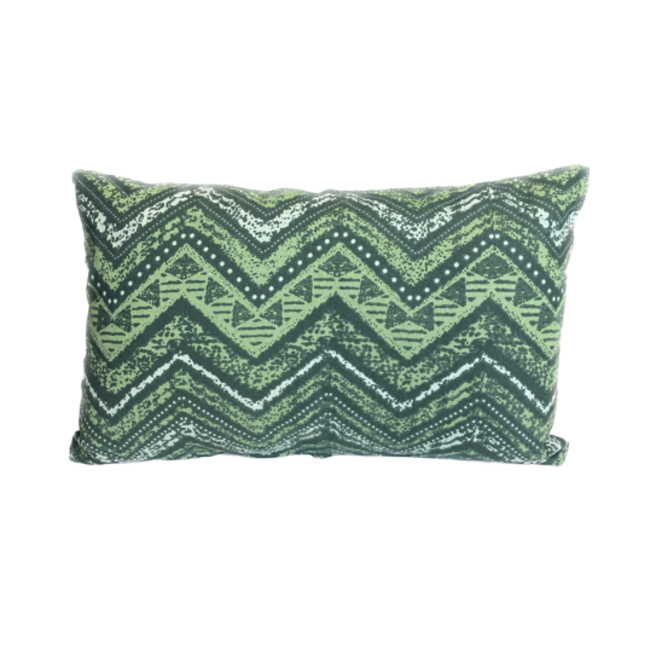 Linen & More 1340967 Kissenhuelle Zigzag gruen 30 x 50 cm