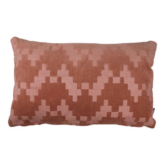 Twisted Brooklyn kussen kleur roze 30x50cm