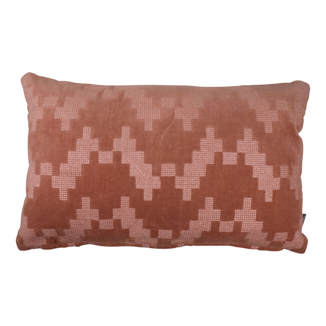 Twisted Brooklyn kussen kleur roze 30x50cm