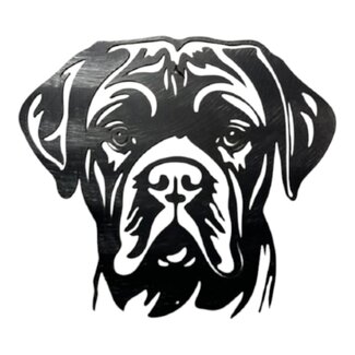 Siermetaal Wanddecoratie metalen Bordeaux dog 32 cm 31 cm