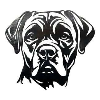 Siermetaal Wanddecoratie metalen hond Cane Corso 31 cm