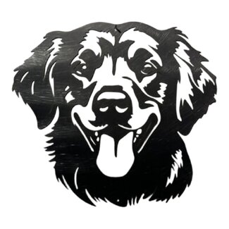 Siermetaal Wanddecoratie metaal hond De Golden Retriever