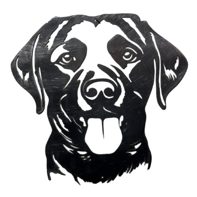 Siermetaal Wanddecoratie metaal hond De labrador retriever